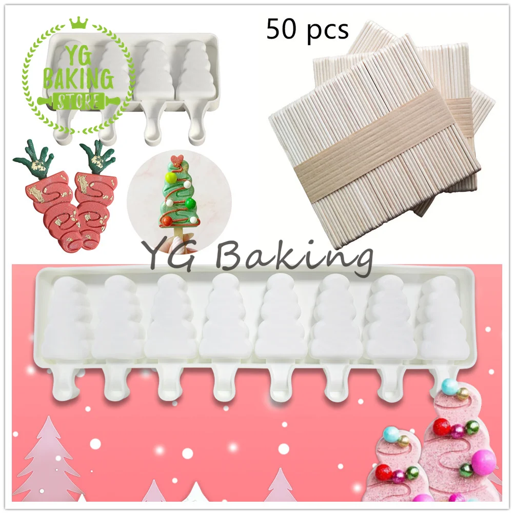 Dorica 4/8 Cavities Christmas Tree Design Ice Cream Mold Chocolate Mousse Mould Cake Decorating Tools Kitchen Supplies Bakeware
Dorica 4/8 Cavities Christmas Tree Design Ice Cream Mold Chocolate Mousse Mould Cake Decorating Tools Kitchen Supplies Bakeware