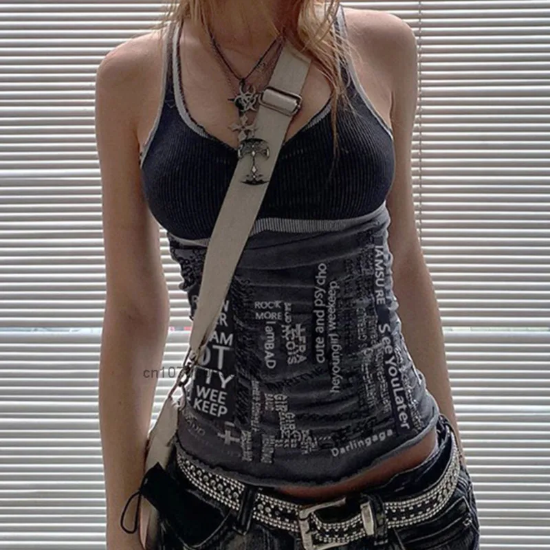 New Letter Printed Woman Clothing Summer Fashion Streetwear Sexy Crop Tank Tops Y2k Girl Harajuku Vintage Sleeveless Clothes Top
New Letter Printed Woman Clothing Summer Fashion Streetwear Sexy Crop Tank Tops Y2k Girl Harajuku Vintage Sleeveless Clothes Top