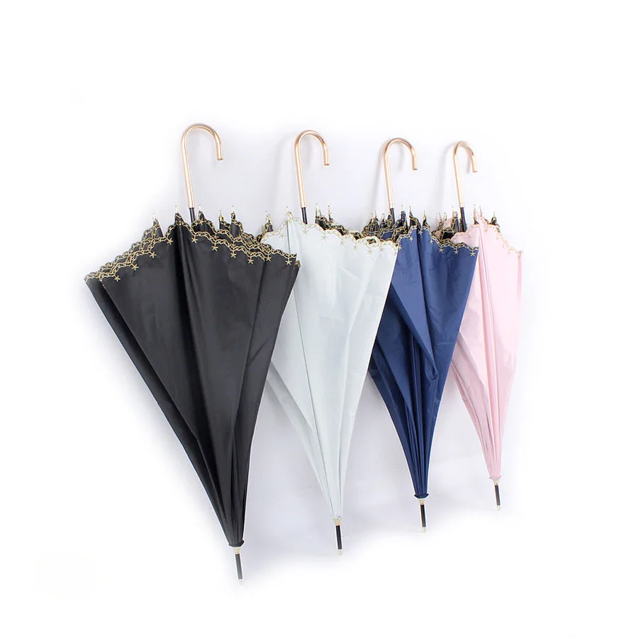 Female Umbrella Embroidered Embroidered Black Glue Full Shading Straight Pole Long Sunshade Female Umbrella
Female Umbrella Embroidered Embroidered Black Glue Full Shading Straight Pole Long Sunshade Female Umbrella