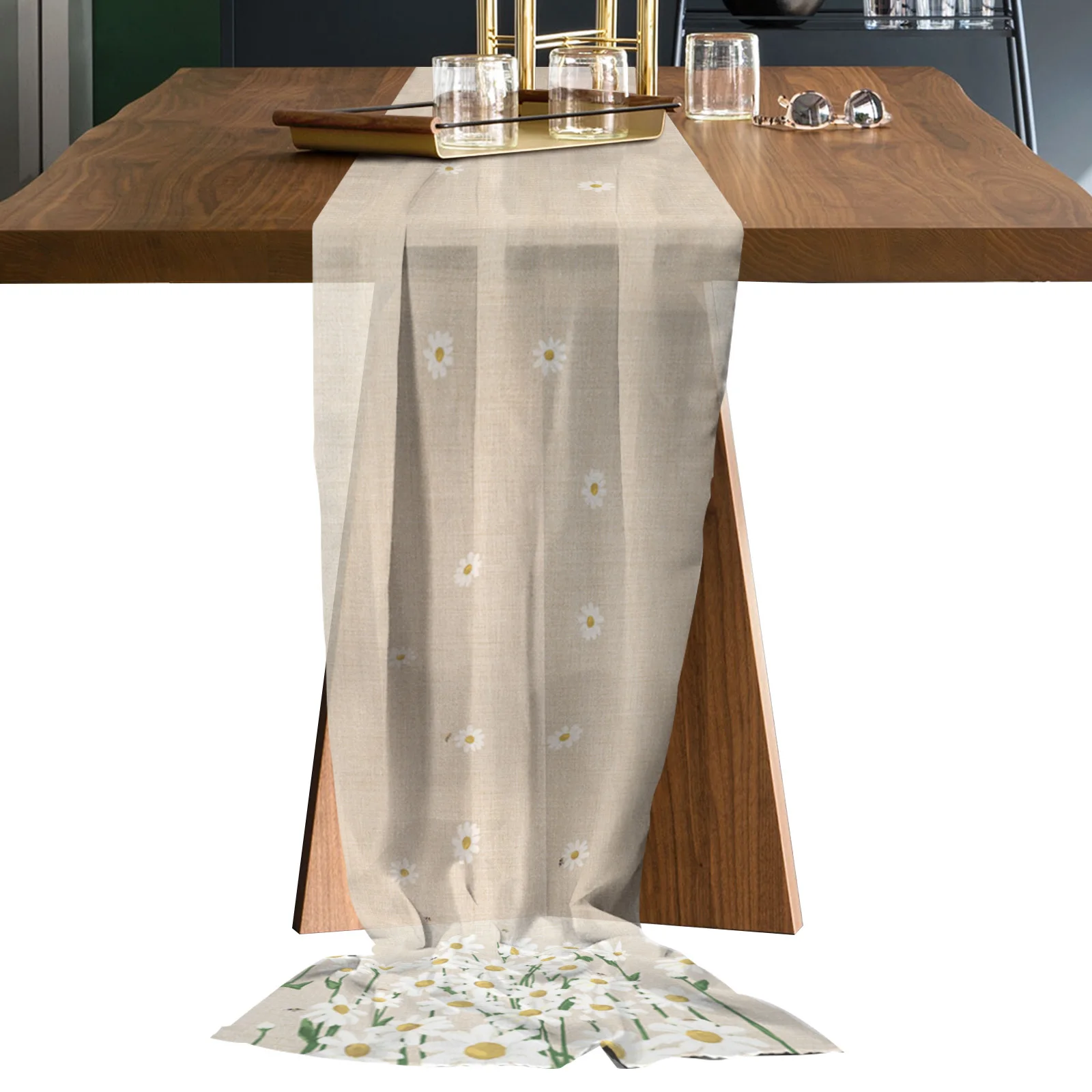 White Daisy Flower Table Runner Sheer Chiffon Luxury Boho Wedding Party Birthday Gauze Tablecloth
White Daisy Flower Table Runner Sheer Chiffon Luxury Boho Wedding Party Birthday Gauze Tablecloth