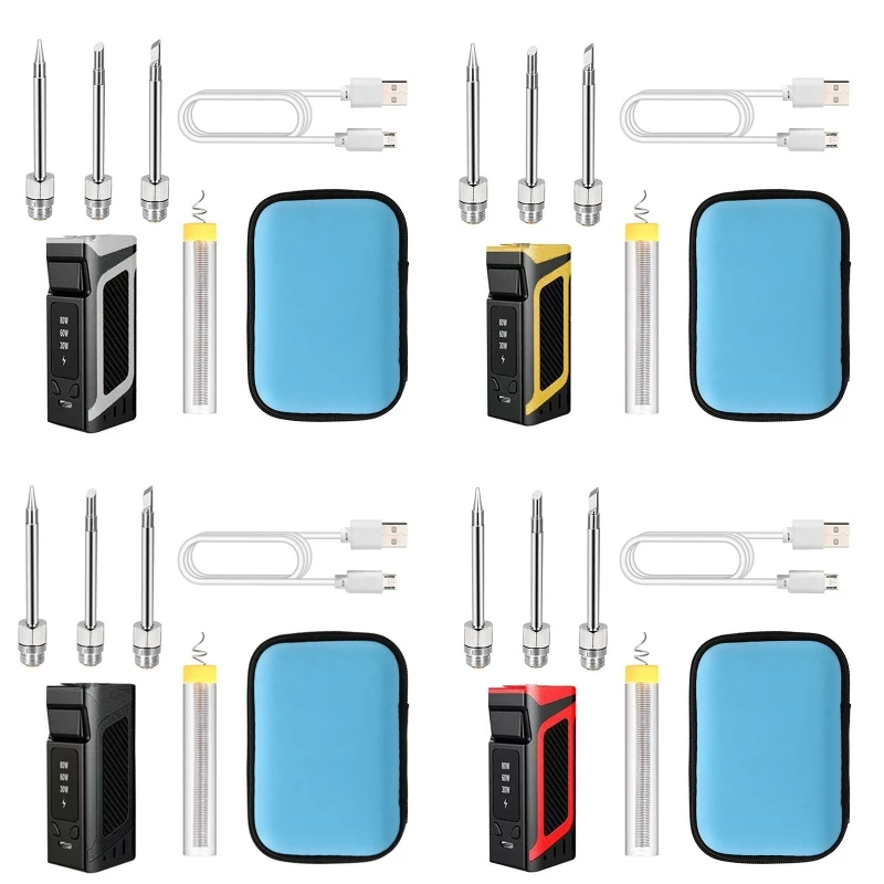 Battery Soldering Iron 30w 60w 80w Wireless Portable Charging Soldering Iron 510 Interface for Outdoor Welding Repair
Battery Soldering Iron 30w 60w 80w Wireless Portable Charging Soldering Iron 510 Interface for Outdoor Welding Repair