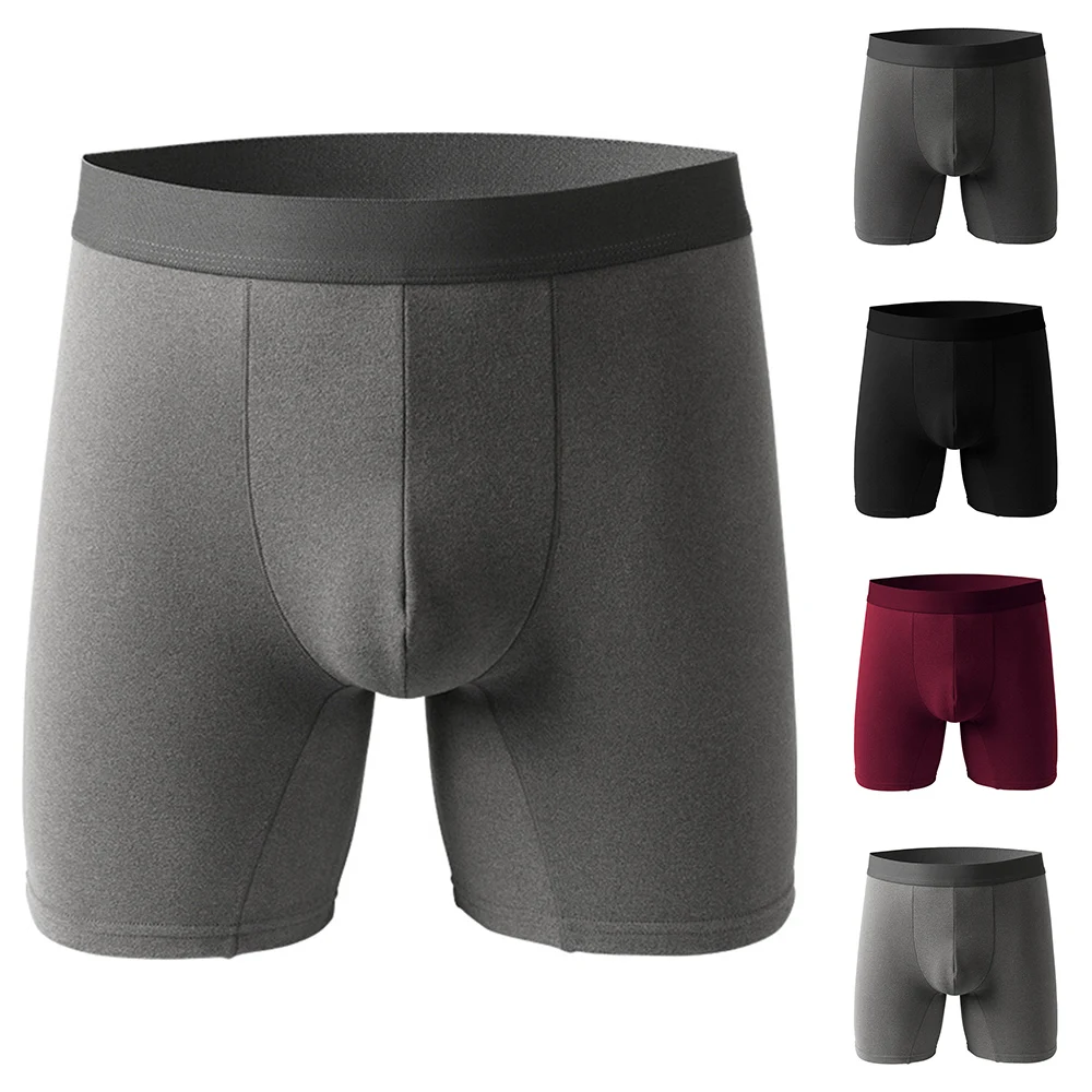 Men Cotton Breathable Underpants Shorts Trunks Pouch Long Legged Boxer Underwear Comfy Breathble Briefs
Men Cotton Breathable Underpants Shorts Trunks Pouch Long Legged Boxer Underwear Comfy Breathble Briefs
