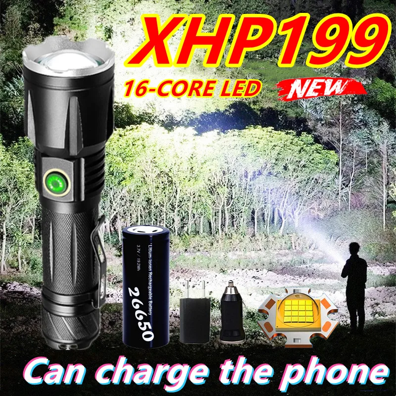 Обновленная мощная светодиодная вспышка XHP199, яркий фонарь высокой мощности 26650 XHP90 светильник заряжаемая тактическая вспышка, ручная Usb-лам...
Обновленная мощная светодиодная вспышка XHP199, яркий фонарь высокой мощности 26650 XHP90 светильник заряжаемая тактическая вспышка, ручная Usb-лам...