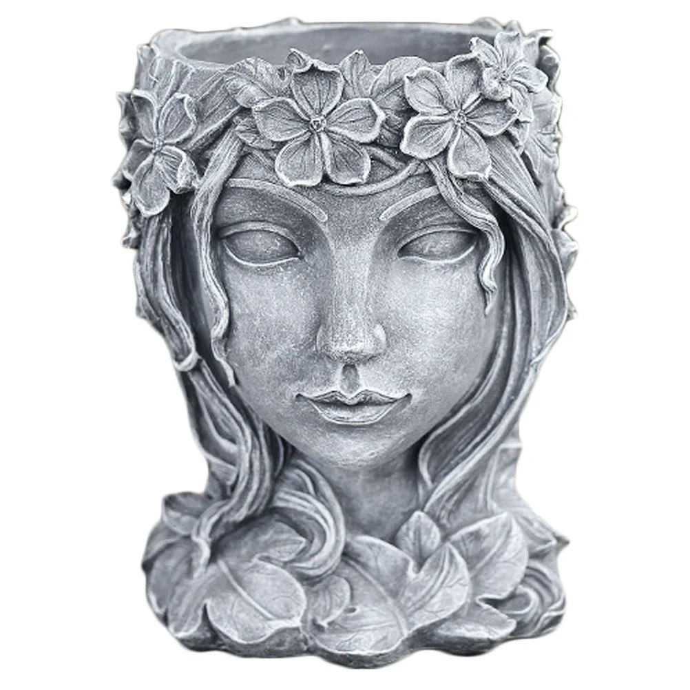 Planter Succulent Pots Head Face Sculpture Pot Statue Flowervasegreek Female Resin Novelty Goddess Human Holder Bonsai Decor
Planter Succulent Pots Head Face Sculpture Pot Statue Flowervasegreek Female Resin Novelty Goddess Human Holder Bonsai Decor