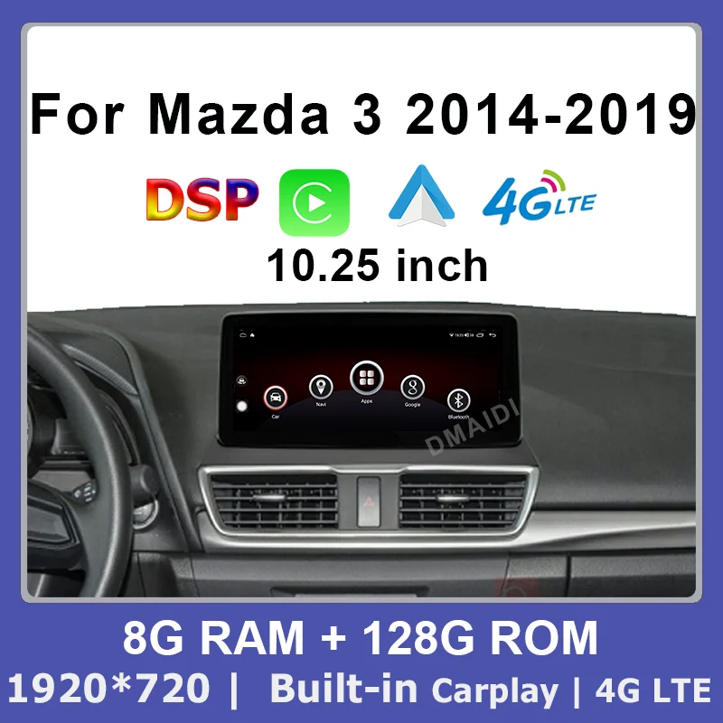 Car Multimedia Player Android 12 GPS Navigation For Mazda 3 2014-2019 With CarPlay WiFi 4G LTE HD LCD Touch Sceen
Car Multimedia Player Android 12 GPS Navigation For Mazda 3 2014-2019 With CarPlay WiFi 4G LTE HD LCD Touch Sceen