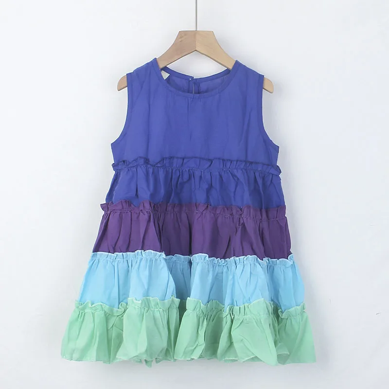 Girls Summer Dresses New Fashion Toddler Colorful Patchwork Princess Vestidos For Girl Sleeveless Children Holiday Clothes
Girls Summer Dresses New Fashion Toddler Colorful Patchwork Princess Vestidos For Girl Sleeveless Children Holiday Clothes