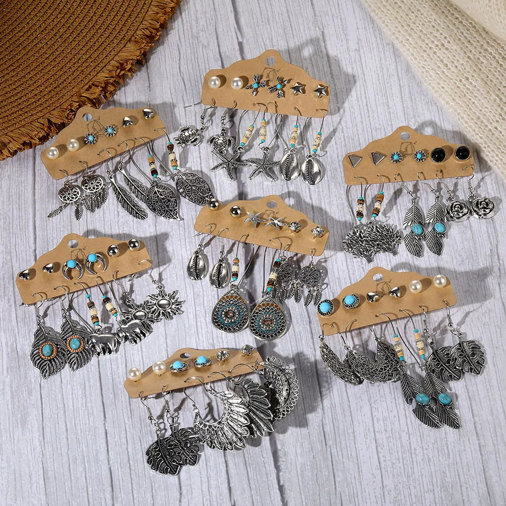 6-pcs Vintage Earrings For Women 6-piece Set Of Studs And Earrings Geometric Bohemian Women Earrings Fashion Party Jewelry yc
6-pcs Vintage Earrings For Women 6-piece Set Of Studs And Earrings Geometric Bohemian Women Earrings Fashion Party Jewelry yc