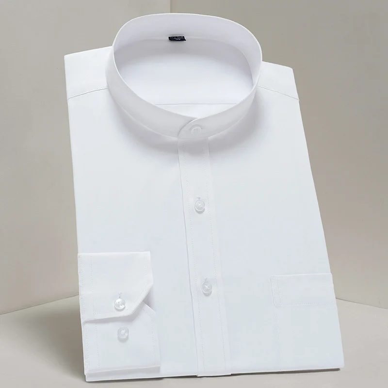 New Classic Mandarin Collar Long Sleeved Slim Fit Soft Quality Non-iron Easy Care Mens Dress Shirts for Work /party/meeting
New Classic Mandarin Collar Long Sleeved Slim Fit Soft Quality Non-iron Easy Care Mens Dress Shirts for Work /party/meeting