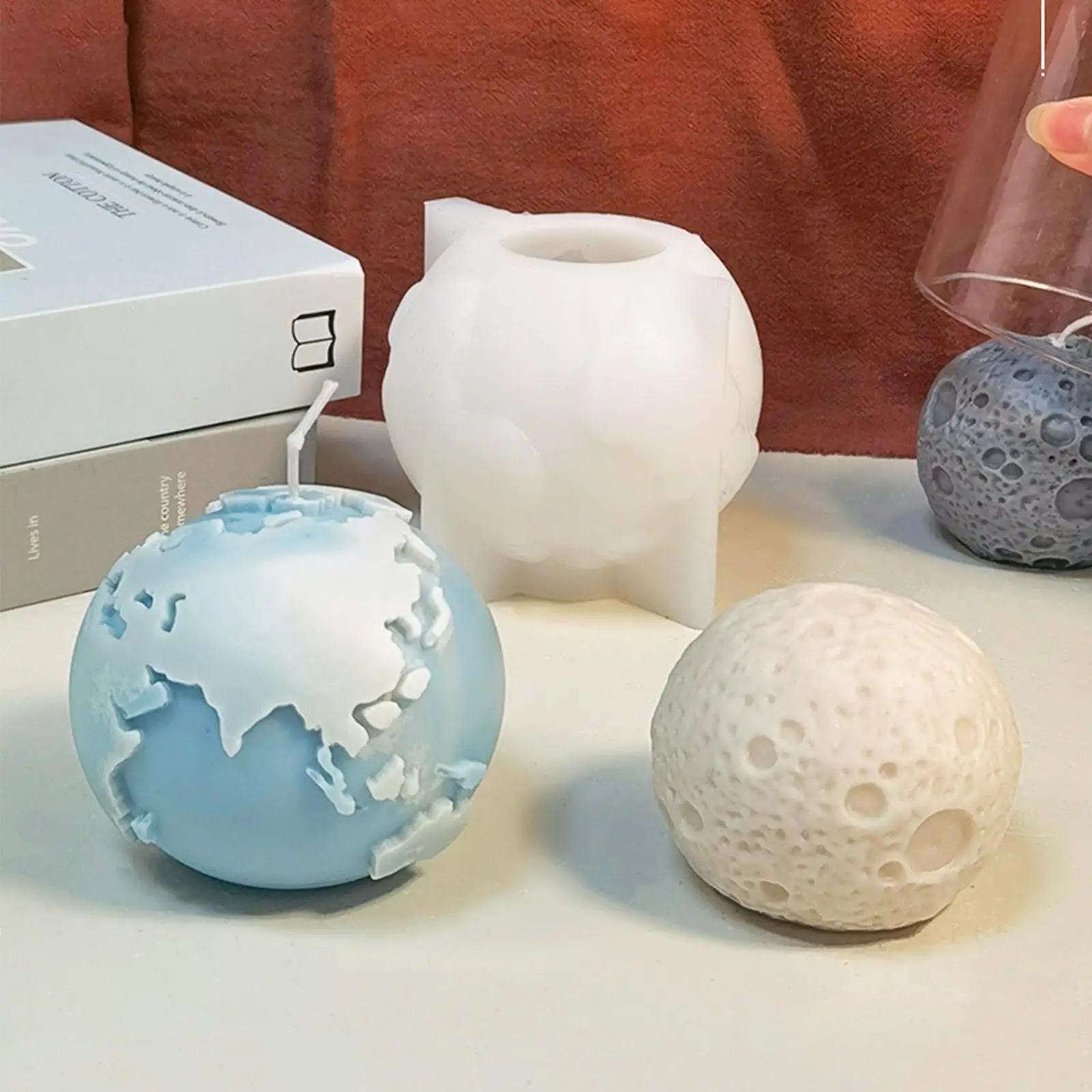 3D Earth Moon Form For Candles Silicone Candle Mold DIY Creative Space Candle Making Handmade Soap Resin Clay Mold Gifts Art
3D Earth Moon Form For Candles Silicone Candle Mold DIY Creative Space Candle Making Handmade Soap Resin Clay Mold Gifts Art