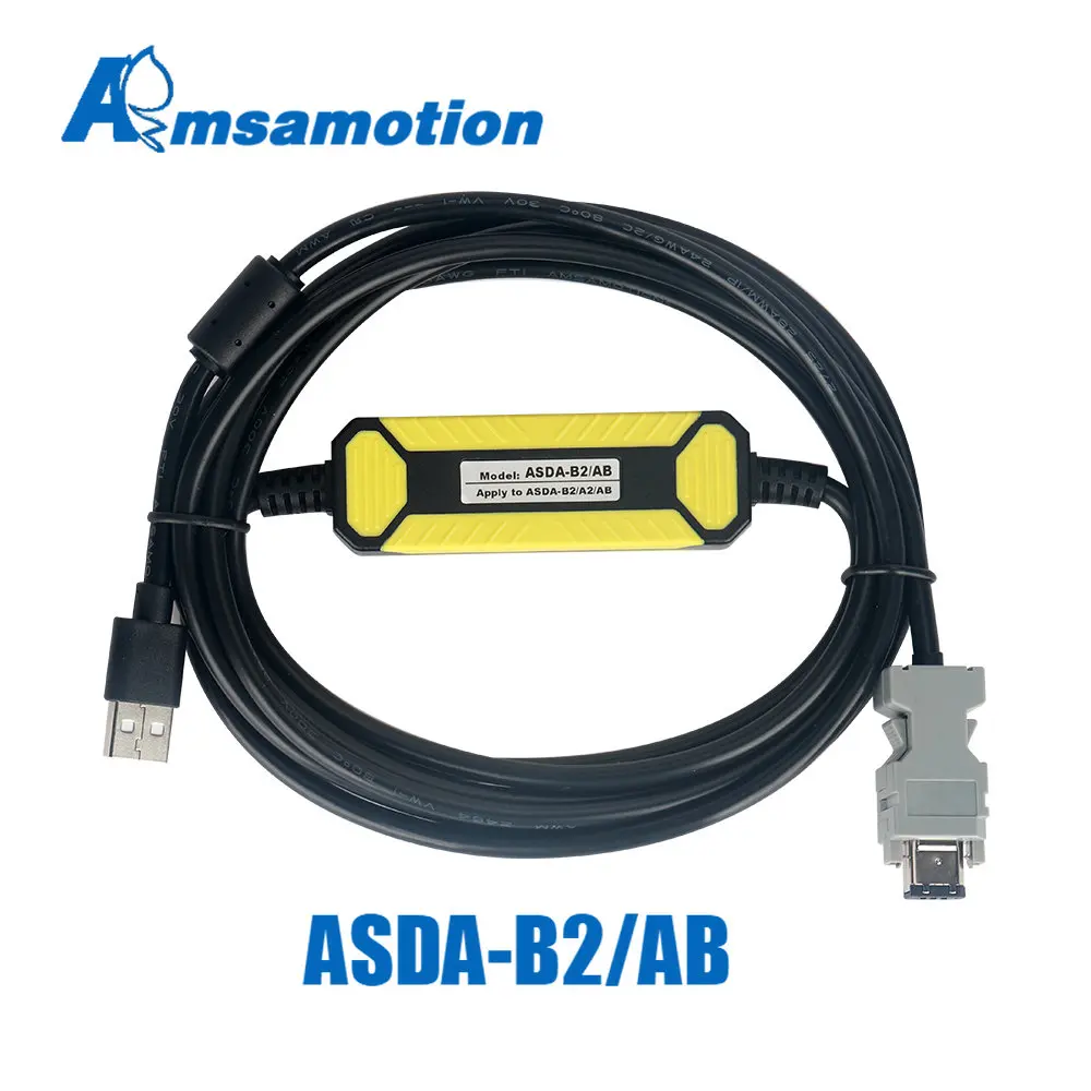 

ASDA-B2 AB Suitable For Delta A2 Servo Drive CN3 Connect PC Communication Programming Cable ASD-CNUS0A08 A3 B3 E3-E