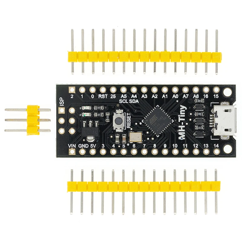 Плата микроразработки ATTINY88 16 МГц/Digispark ATTINY85, Модернизированная/NANO V3.0 ATmega328, расширенная, совместимая с Arduino
Плата микроразработки ATTINY88 16 МГц/Digispark ATTINY85, Модернизированная/NANO V3.0 ATmega328, расширенная, совместимая с Arduino