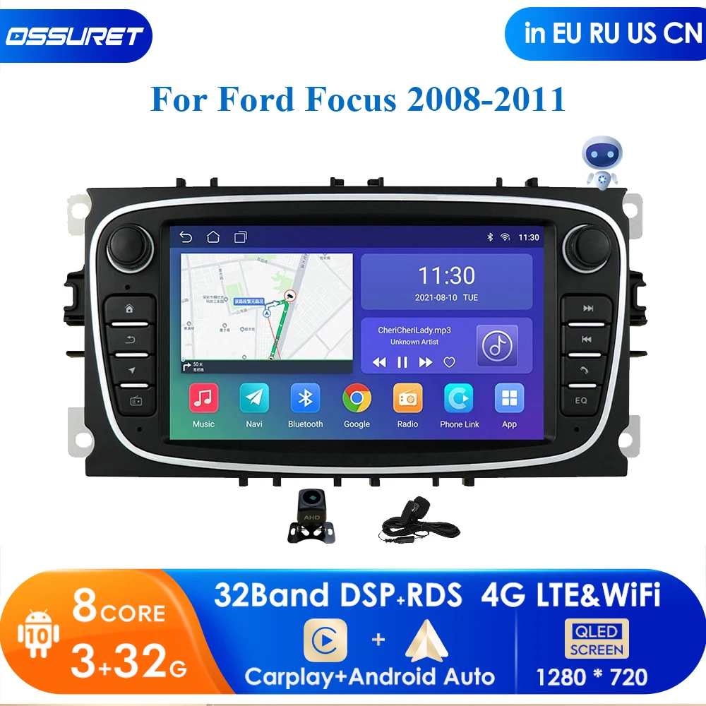 2din Car Radio 7" mirror link Android Player GPS WIFI Bluetooth CANBUS for Ford Focus Mondeo C-MAX S-MAX Galaxy II Kuga 2GB+64GB
2din Car Radio 7" mirror link Android Player GPS WIFI Bluetooth CANBUS for Ford Focus Mondeo C-MAX S-MAX Galaxy II Kuga 2GB+64GB