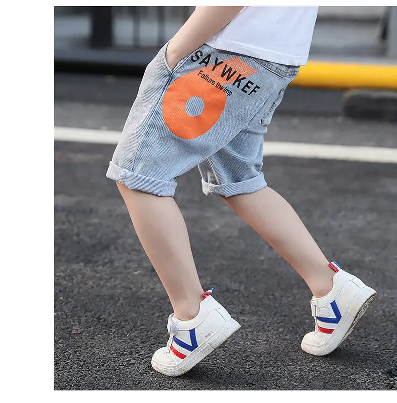 Summer Boys Jeans Shorts 3-10Y Children Casual Trousers Letter Printing Boys Jeans Elastic Waist Loose Short Pants
Summer Boys Jeans Shorts 3-10Y Children Casual Trousers Letter Printing Boys Jeans Elastic Waist Loose Short Pants