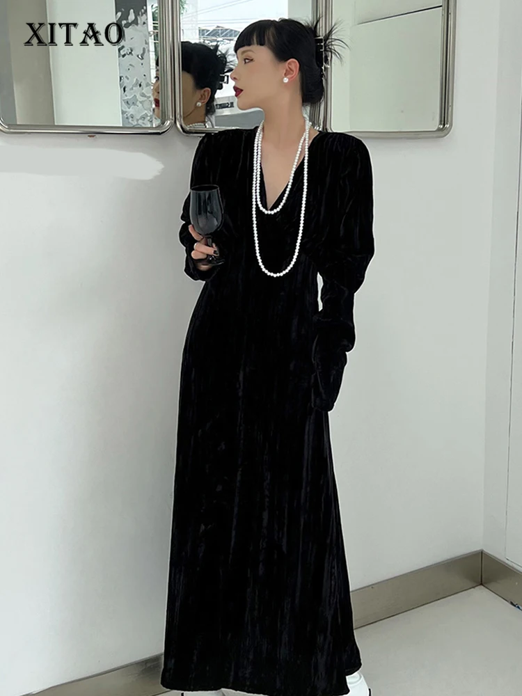 XITAO Solid Casual Dress Women Korea 2022 Autumn New Arrival Personality Fashion Loose V-neck Full Sleeve Dress WLD9366
XITAO Solid Casual Dress Women Korea 2022 Autumn New Arrival Personality Fashion Loose V-neck Full Sleeve Dress WLD9366