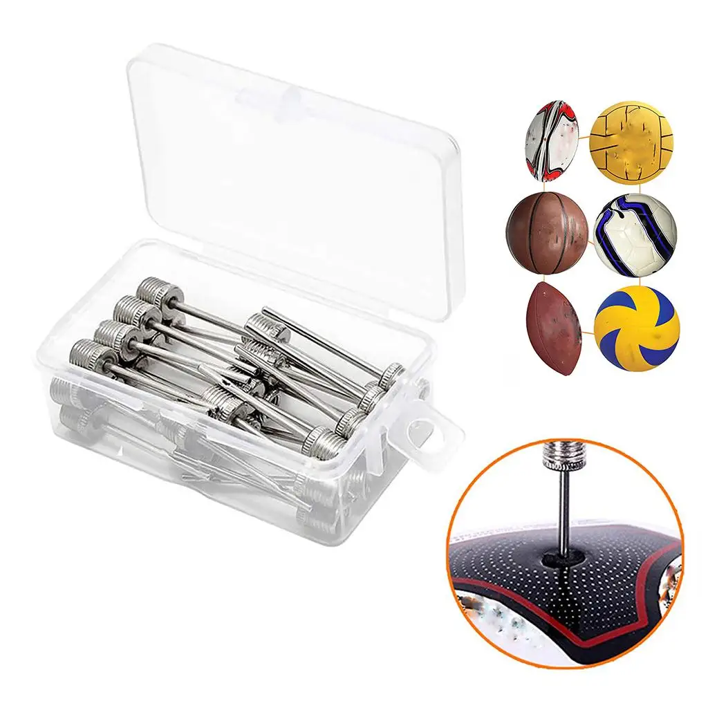 30PCS Pump Needle, Air Pump Inflation Adapter Pin for Football Basketball Volleyball Soccer Inflation
30PCS Pump Needle, Air Pump Inflation Adapter Pin for Football Basketball Volleyball Soccer Inflation