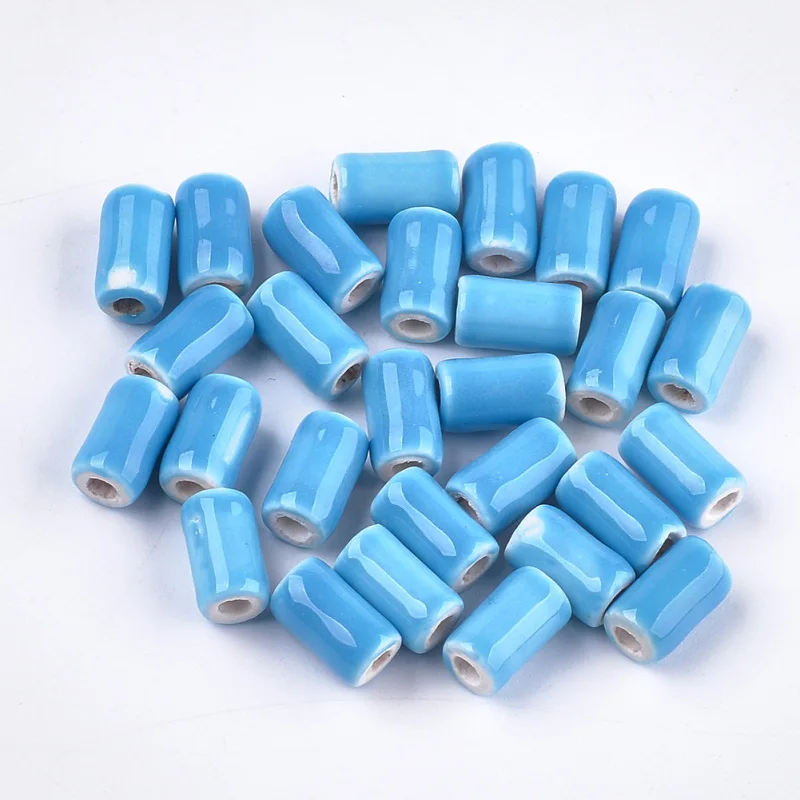 100pcs Handmade Porcelain Beads Spacer Tube Beads Bright Glazed Porcelain Style Column for DIY Craft Jewelry Making 10~10.5x6mm
100pcs Handmade Porcelain Beads Spacer Tube Beads Bright Glazed Porcelain Style Column for DIY Craft Jewelry Making 10~10.5x6mm