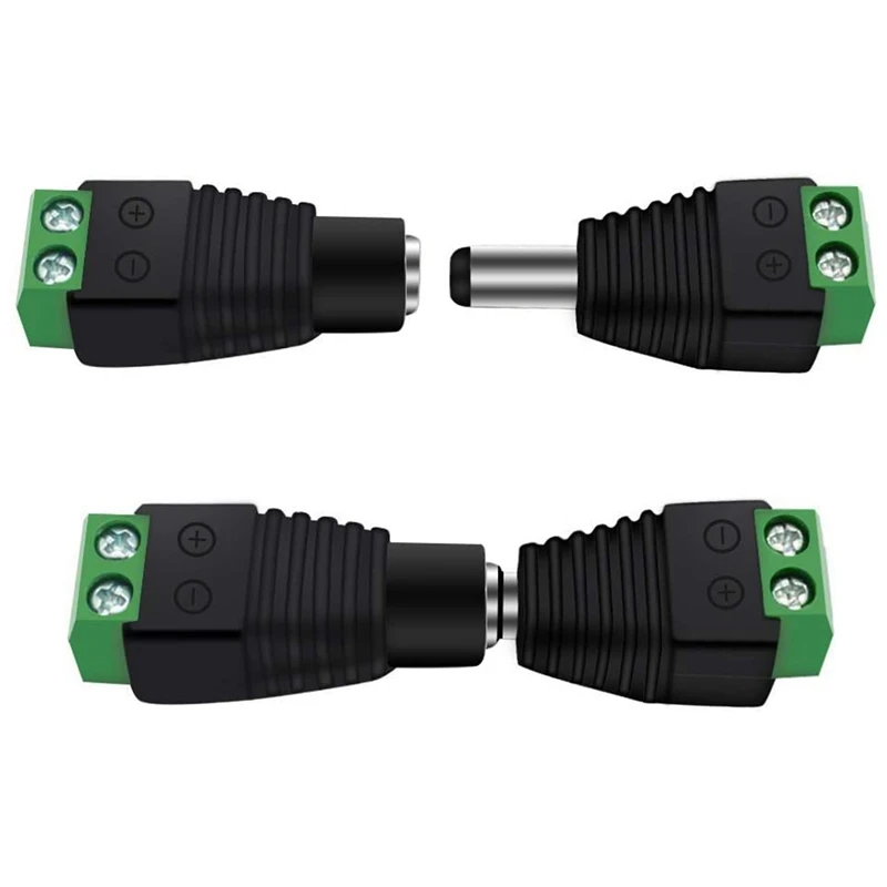 

DC Connector 5.5X2.1Mm Jack Socket Male And Female LED Adapter For CCTV Power Convert LED Strip Light Connection