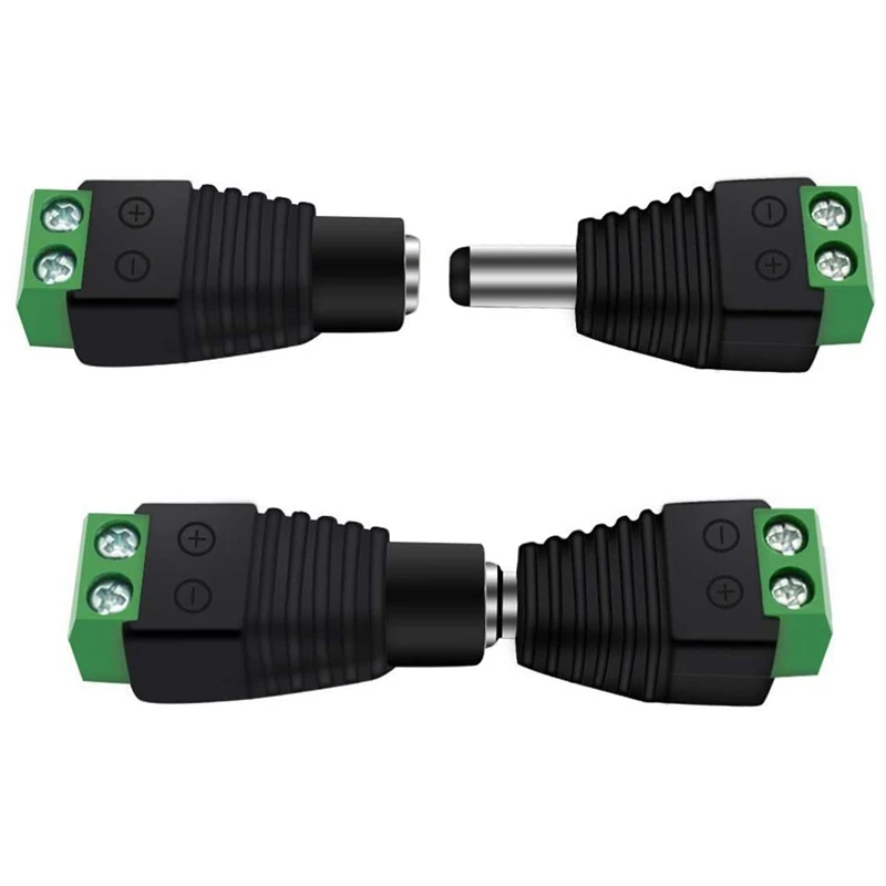 DC Connector 5.5X2.1Mm Jack Socket Male And Female LED Adapter For CCTV Power Convert LED Strip Light Connection
DC Connector 5.5X2.1Mm Jack Socket Male And Female LED Adapter For CCTV Power Convert LED Strip Light Connection