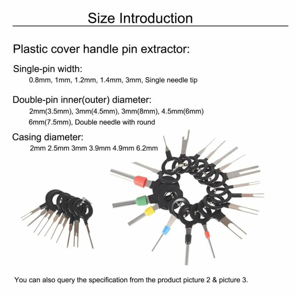 Removal Pin Ejector Terminal Automotive Kit Release Set 70Pcs Auto Car Connector 
Removal Pin Ejector Terminal Automotive Kit Release Set 70Pcs Auto Car Connector