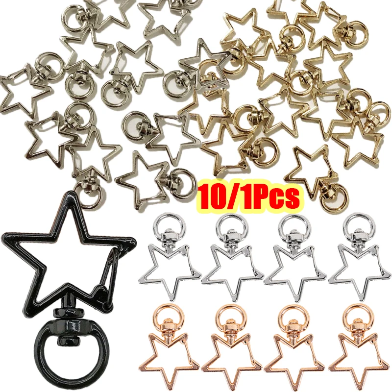 1/10Pcs DIY Candy Color Star Key Rings Colorful Pentagram Lobster Clasp Keychain Hooks Connector Clip Making Key Holders
1/10Pcs DIY Candy Color Star Key Rings Colorful Pentagram Lobster Clasp Keychain Hooks Connector Clip Making Key Holders