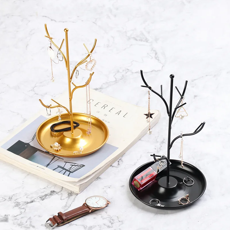 Ins Tree-shaped Iron Tray Jewelry Rack Creative Girls Dressing Table Earrings Necklace Storage Display Bedroom Decorations
Ins Tree-shaped Iron Tray Jewelry Rack Creative Girls Dressing Table Earrings Necklace Storage Display Bedroom Decorations