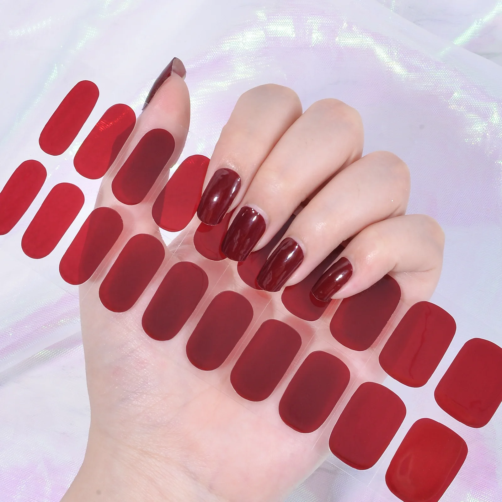Fashion Gel Nail Art Stickers Set Woman Nail Decoration Transparent Solid Color Design 3D Nails Polish Wraps Gel Nail Stickers
Fashion Gel Nail Art Stickers Set Woman Nail Decoration Transparent Solid Color Design 3D Nails Polish Wraps Gel Nail Stickers