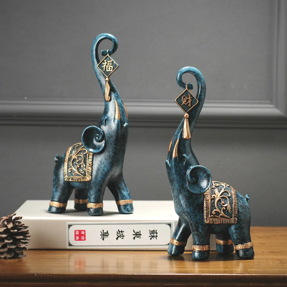 Resin Elephant Statue Nordic Style Lucky Elegant Elephant Trunk Statue Lucky Wealth Figurine Crafts Ornaments for Home Decor
Resin Elephant Statue Nordic Style Lucky Elegant Elephant Trunk Statue Lucky Wealth Figurine Crafts Ornaments for Home Decor