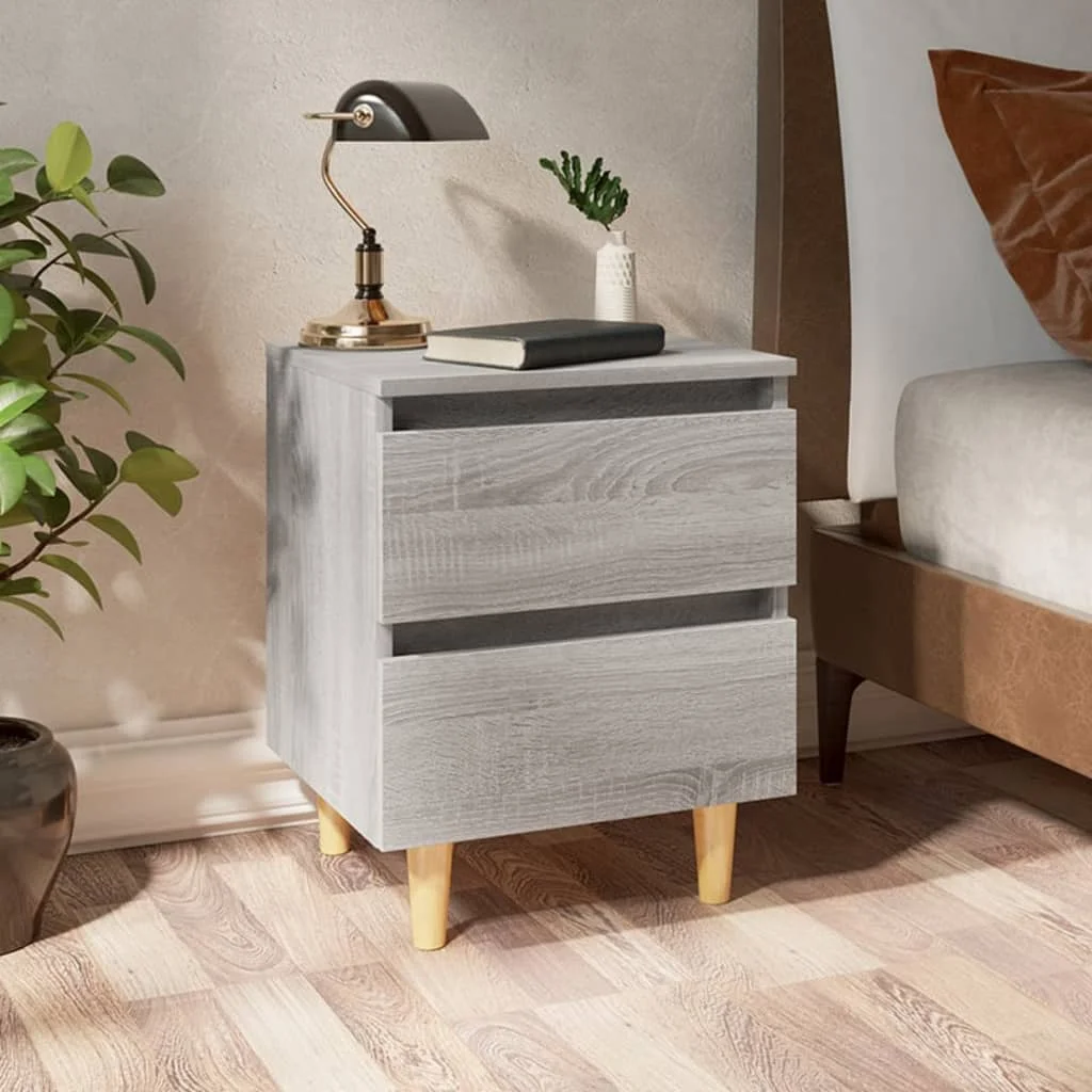 2 pcs Bedside Cabinet with Solid Wood Legs, Chipboard Nightstands, Side Table, Bedrooms Furniture Grey 40x35x50 cm
2 pcs Bedside Cabinet with Solid Wood Legs, Chipboard Nightstands, Side Table, Bedrooms Furniture Grey 40x35x50 cm