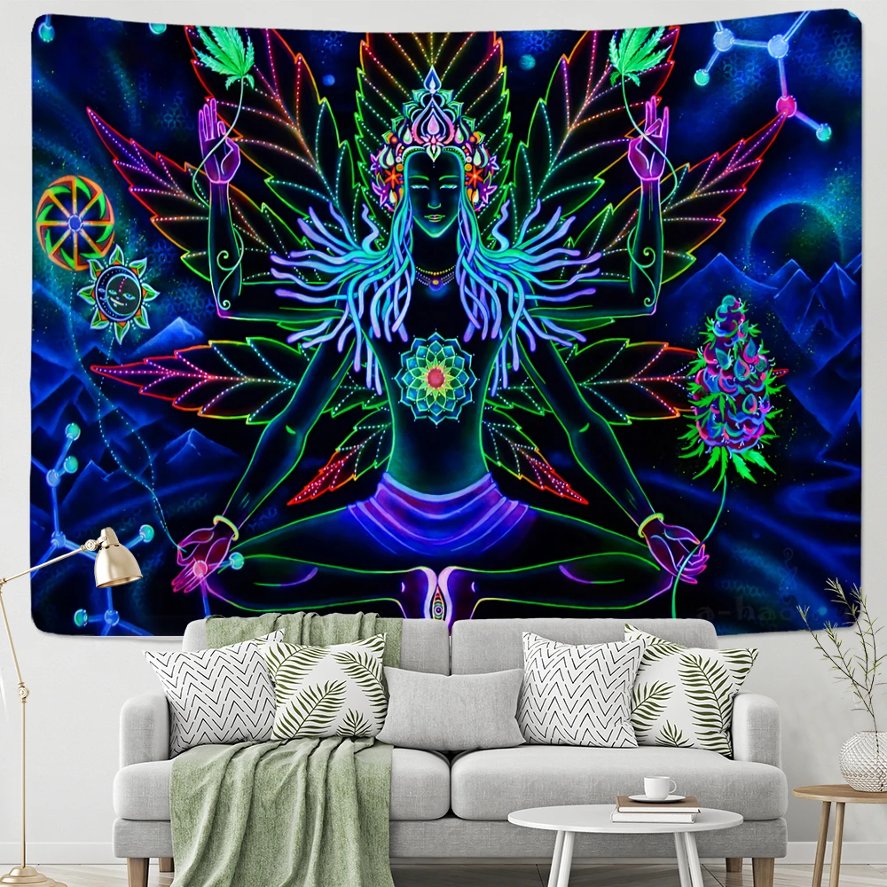 Fluorescent tapestry Meditator tapestry psychedelic witchcraft wall hanging room decoration aesthetic carpet home decoration
Fluorescent tapestry Meditator tapestry psychedelic witchcraft wall hanging room decoration aesthetic carpet home decoration