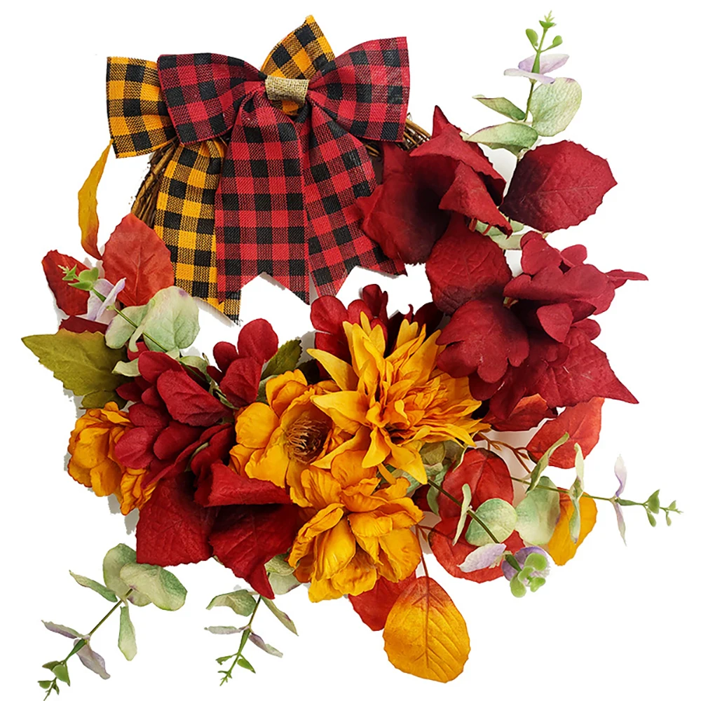 Spring Wreath Artificial Bow Wreath for All Seasons Round Wreath for Front Door Farmhouse Wall Window Decoration
Spring Wreath Artificial Bow Wreath for All Seasons Round Wreath for Front Door Farmhouse Wall Window Decoration
