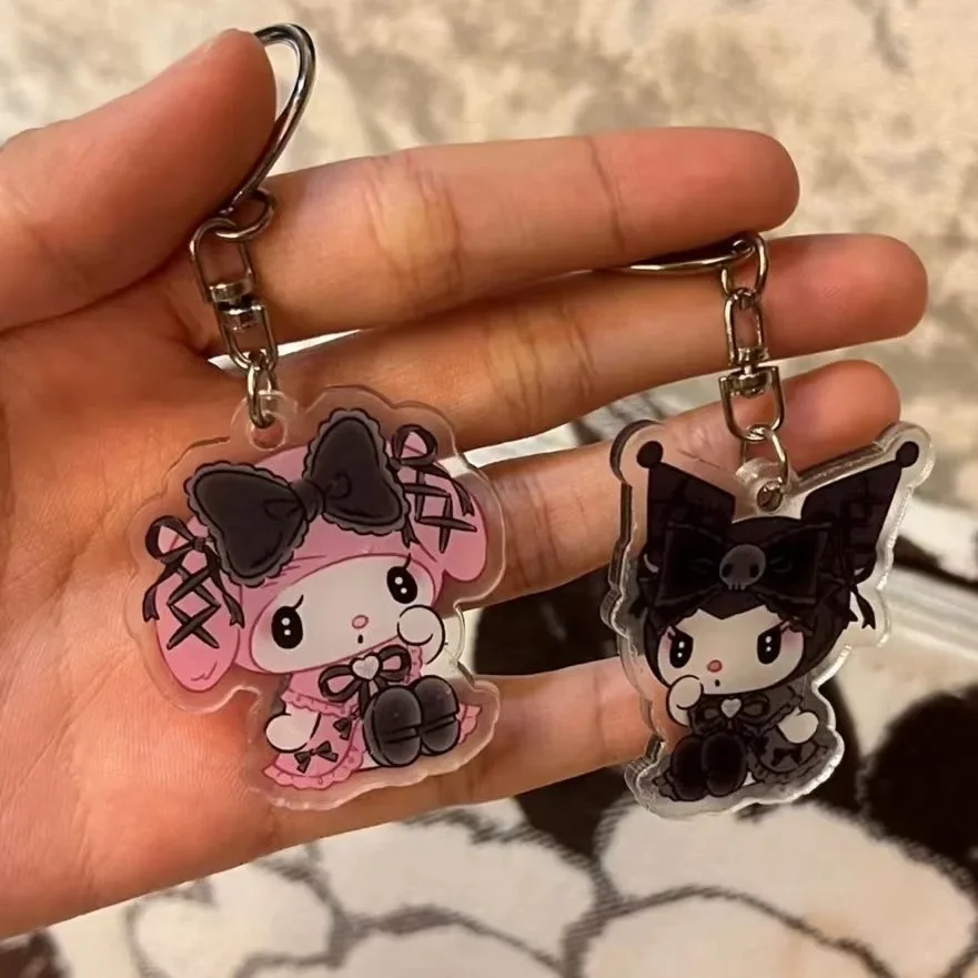Sanrio Melody акриловый брелок Kuromi мультфильм пара акриловая сумка маленький кулон
