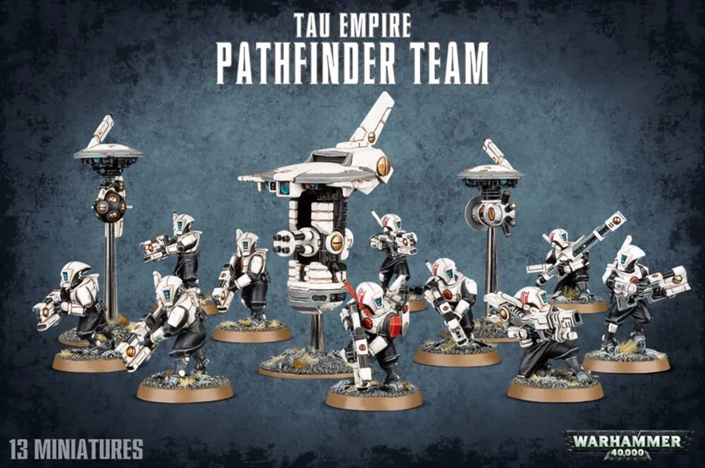 Миниатюры Warhammer 40000 Games Workshop Набор: Поисковая команда Империи Тау (TAU EMPIRE PATHFINDER TEAM)