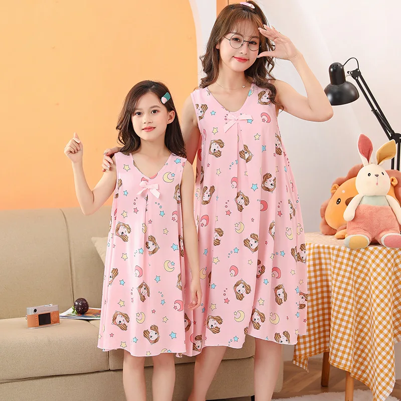 Summer Baby Princess Pajamas Sleeveless Girls Nightgown Kids Night Dress Cotton Nightdress for Girls 3-16 Years Child Clothing
Summer Baby Princess Pajamas Sleeveless Girls Nightgown Kids Night Dress Cotton Nightdress for Girls 3-16 Years Child Clothing