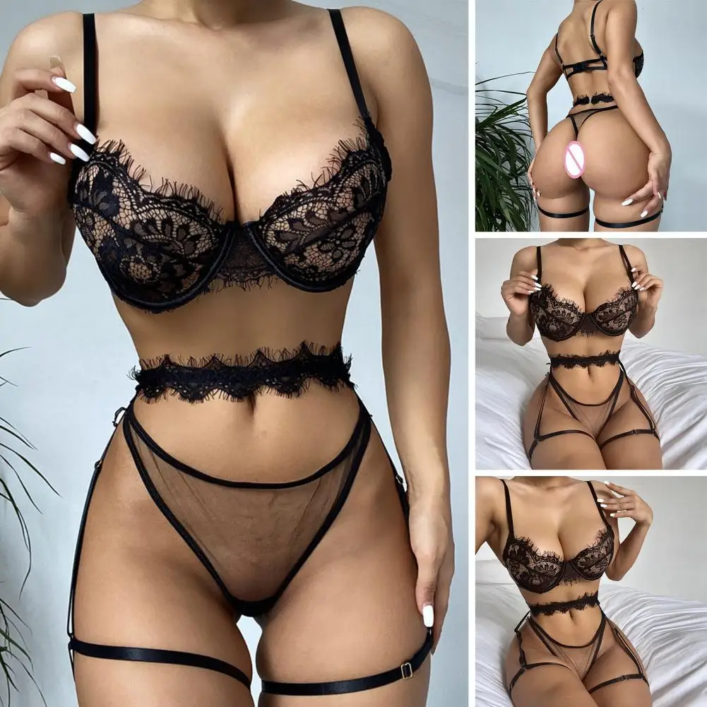 Women Underwear Sets Lace Bra+garter+g-string Set Babydoll Sexy Underwear Hot Temptation Erotic Clothes 3 Pcs/Set
Women Underwear Sets Lace Bra+garter+g-string Set Babydoll Sexy Underwear Hot Temptation Erotic Clothes 3 Pcs/Set