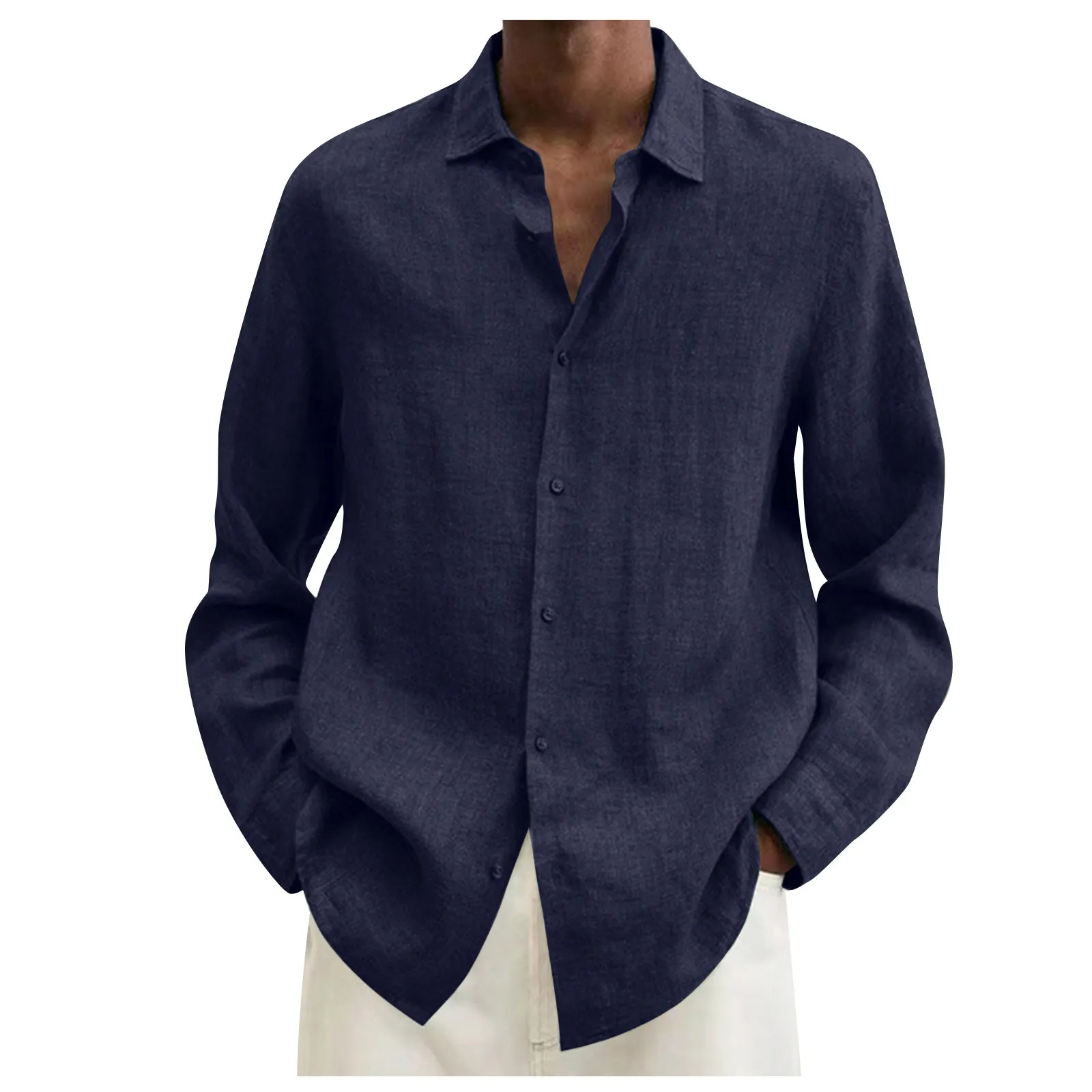 Spring Summer Men's Shirts Casual Cotton Linen Blouse Solid Color Long Sleeve Loose Shirts Thin Clothing Soft Top
Spring Summer Men's Shirts Casual Cotton Linen Blouse Solid Color Long Sleeve Loose Shirts Thin Clothing Soft Top