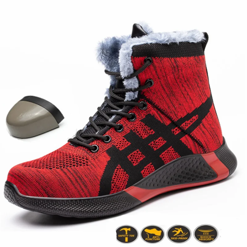 Winter Boots Men's Shoes Steel Toe Cap Light Safety Shoes Steel Toe Cap Non-slip Wear-resistant Indestructible Work Shoes
Winter Boots Men's Shoes Steel Toe Cap Light Safety Shoes Steel Toe Cap Non-slip Wear-resistant Indestructible Work Shoes