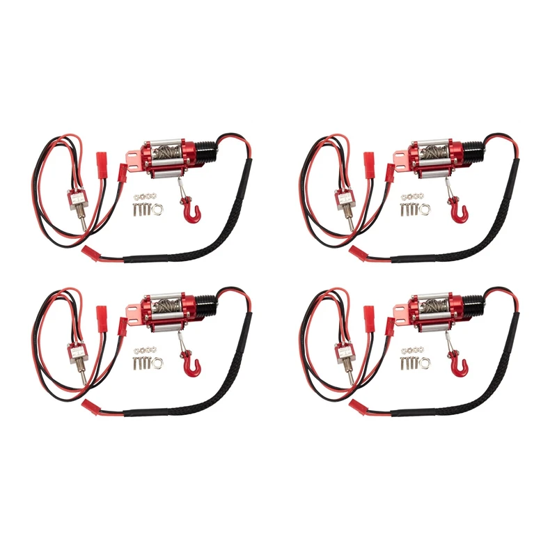 4X RC Car Metal Steel Wired Automatic Simulated Winch For 1/10 RC Crawler Car Axial Traxxas TRX4 SCX10 90046 D90
4X RC Car Metal Steel Wired Automatic Simulated Winch For 1/10 RC Crawler Car Axial Traxxas TRX4 SCX10 90046 D90