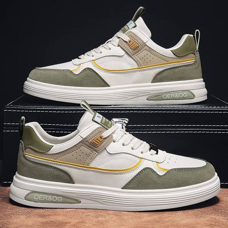2022 New Men Leather Casual Shoes Autumn Cool Patchwork Flat Skateboard Shoes Youth Slip-on Man Sneakers
2022 New Men Leather Casual Shoes Autumn Cool Patchwork Flat Skateboard Shoes Youth Slip-on Man Sneakers