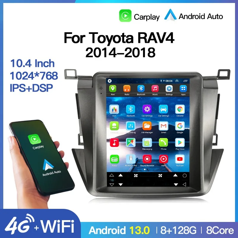 Tesla Screen Android Car Radio GPS Navigation Multimedia Video Player Head Unit For Toyota RAV 4 2014-2018 2 Din 4G Wifi Carplay
Tesla Screen Android Car Radio GPS Navigation Multimedia Video Player Head Unit For Toyota RAV 4 2014-2018 2 Din 4G Wifi Carplay