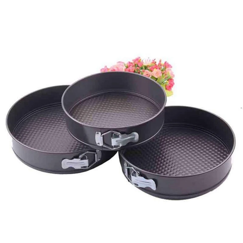 3 Pack Removable Bottom Non-Stick Metal Bake Mould Round Cake Pan Bakeware Carbon Steel Cakes Molds Springform Cake Tins
3 Pack Removable Bottom Non-Stick Metal Bake Mould Round Cake Pan Bakeware Carbon Steel Cakes Molds Springform Cake Tins