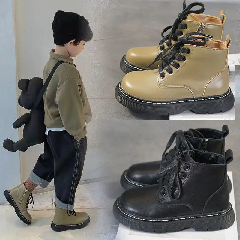 Boots for Kids Spring 2022 New Solid Color Fashion Boots Thick Soled Waterproof Shoes Casual Comfortable Martin Boots
Boots for Kids Spring 2022 New Solid Color Fashion Boots Thick Soled Waterproof Shoes Casual Comfortable Martin Boots
