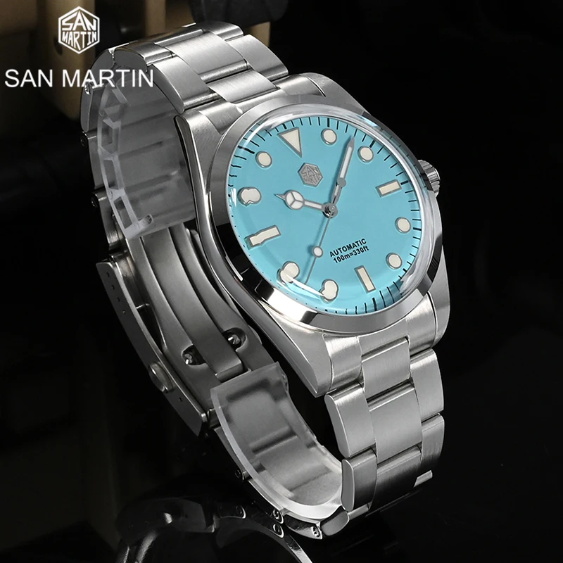 San Martin изучение альпинизма серия винтажные мужские спортивные часы Роскошный Сапфир PT5000 автоматические механические наручные часы 10 бар BGW-9 
San Martin изучение альпинизма серия винтажные мужские спортивные часы Роскошный Сапфир PT5000 автоматические механические наручные часы 10 бар BGW-9