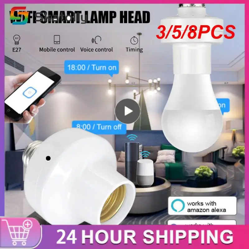 3/5/8PCS Hands-free Voice Control Wifi Smart Light Bulb Adapter Light Bulb Wireless 90-250v Smart Lamp Holder Smart Home
3/5/8PCS Hands-free Voice Control Wifi Smart Light Bulb Adapter Light Bulb Wireless 90-250v Smart Lamp Holder Smart Home