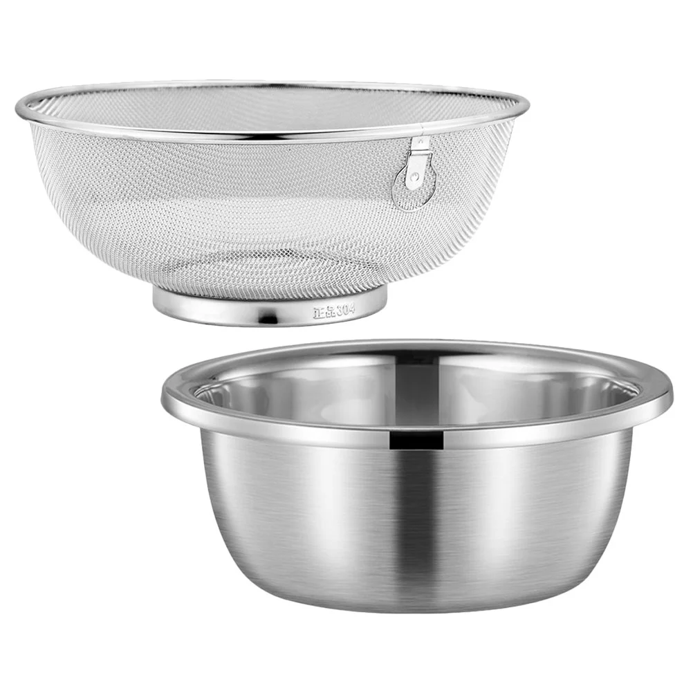 1 Set Rice Washer Strainer Colander Strainer Washing Bowl Vegetable Rice Washer Strainer Drain Basin
1 Set Rice Washer Strainer Colander Strainer Washing Bowl Vegetable Rice Washer Strainer Drain Basin