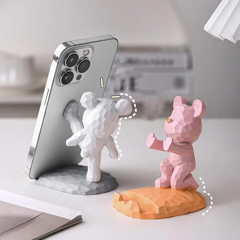1pcs Creative Cute Bear Phone Holder Kawaii Desk Accessories Aesthetic Kawaii Room Decor Desktop Sculpture Gaming Home Gadgets
1pcs Creative Cute Bear Phone Holder Kawaii Desk Accessories Aesthetic Kawaii Room Decor Desktop Sculpture Gaming Home Gadgets
