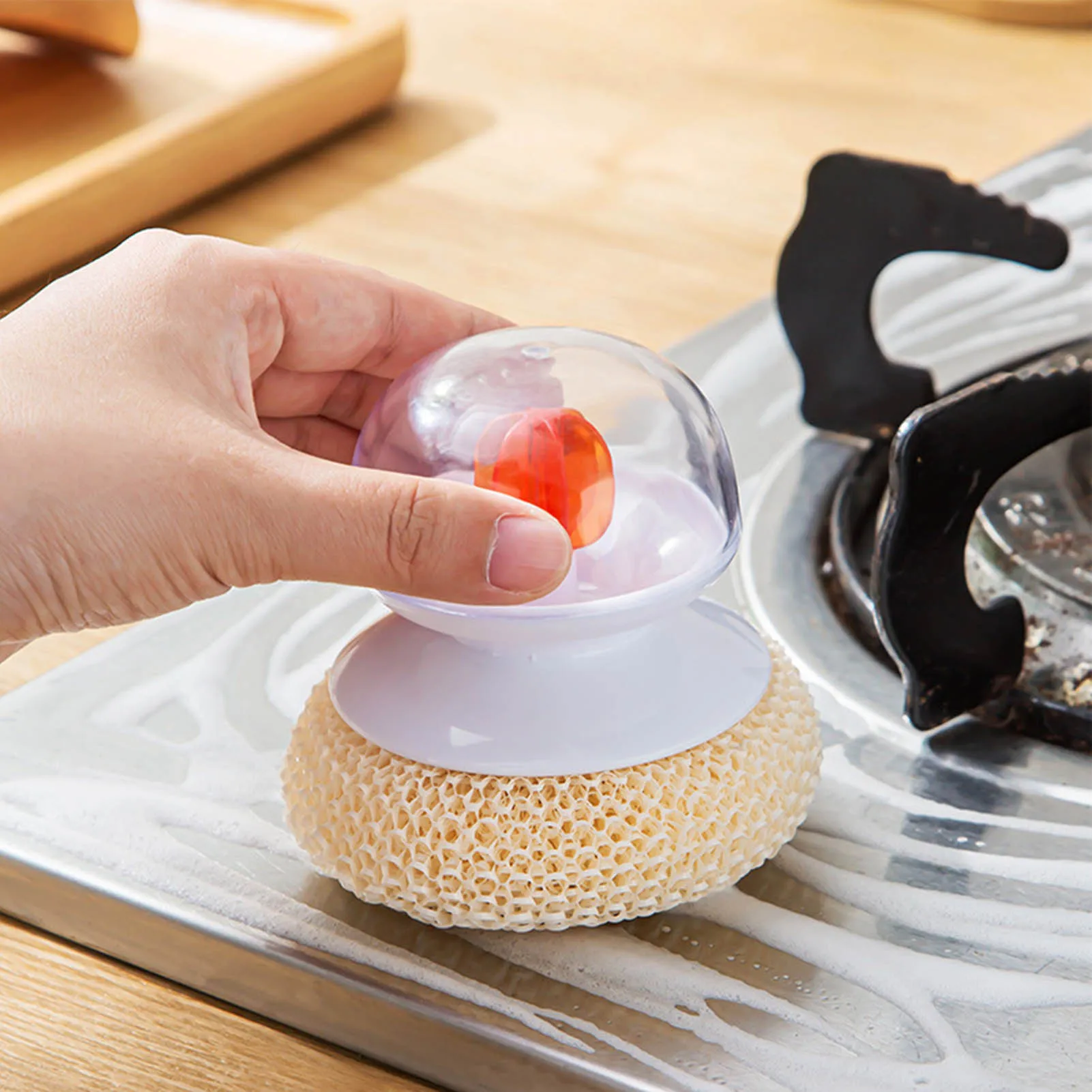 Soap Dispensing Palm Brush Kitchen Dishwashing Brush Dish Scrub Brush Dish Scrubber Household Kitchen Sink Cleaning Tools
Soap Dispensing Palm Brush Kitchen Dishwashing Brush Dish Scrub Brush Dish Scrubber Household Kitchen Sink Cleaning Tools