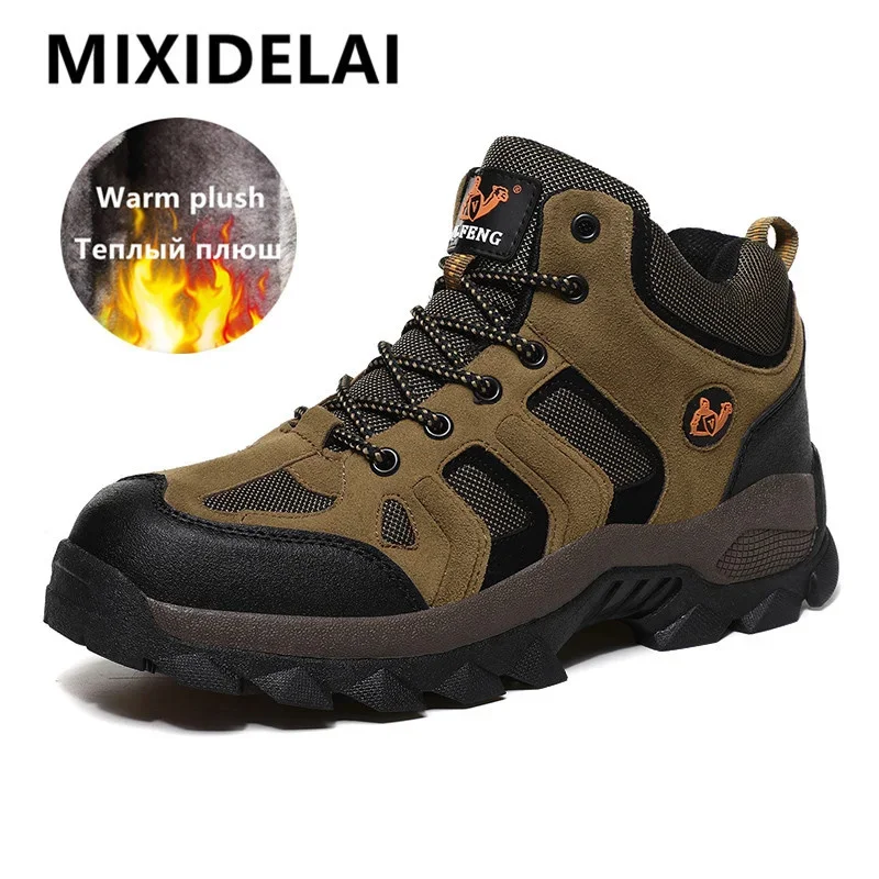 Brand Men's Winter Boots Plush Warm Men's Snow Boots Outdoor Comfortable Men's Ankle Boots Waterproof Hiking Boots Sneakers
Brand Men's Winter Boots Plush Warm Men's Snow Boots Outdoor Comfortable Men's Ankle Boots Waterproof Hiking Boots Sneakers
