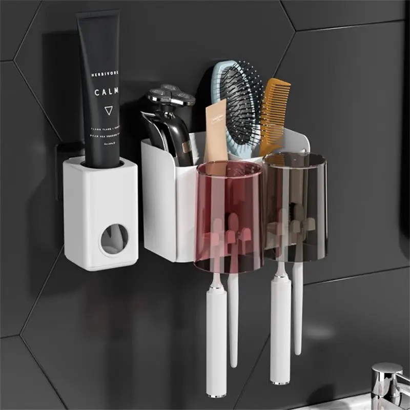 New Toothbrush Holder Non Perforated Mouthwash Cup Wall Mounted Toothbrush Cup Toilet Wall Mounted Storage Box Toothbrush Set
New Toothbrush Holder Non Perforated Mouthwash Cup Wall Mounted Toothbrush Cup Toilet Wall Mounted Storage Box Toothbrush Set