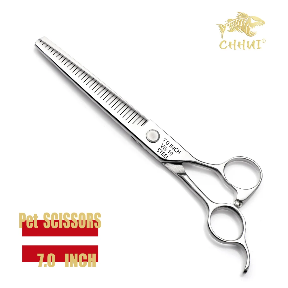 CHHUI Vg10 Steel Professional 7.0 Inch Pet Scissors Dog Grooming Thinning Scissors Shears Animals Haircut Tools Tijeras Tesoura
CHHUI Vg10 Steel Professional 7.0 Inch Pet Scissors Dog Grooming Thinning Scissors Shears Animals Haircut Tools Tijeras Tesoura