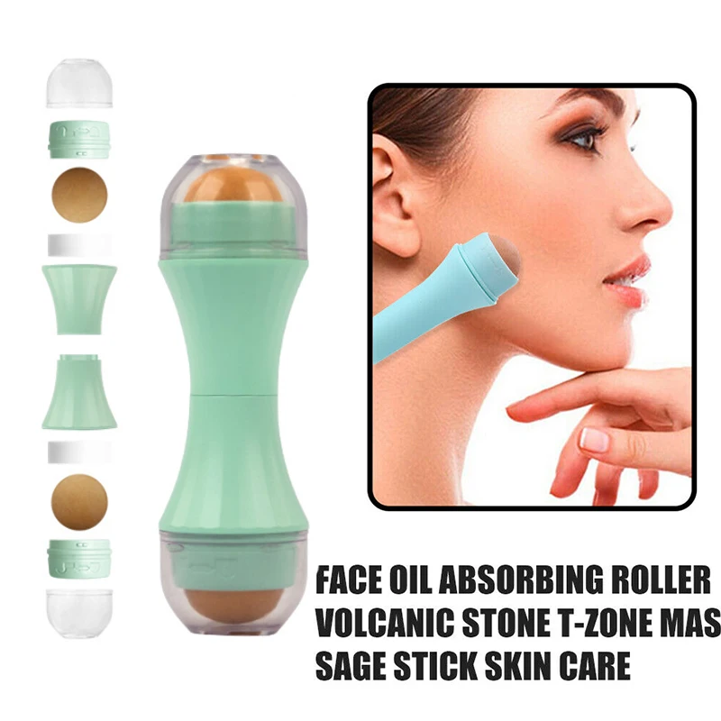 Face Oil Absorbing Roller Volcanic Stone Blemish Remover Face T-zone Oil Removing Rolling Stick Ball Summer Face Shiny Changing
Face Oil Absorbing Roller Volcanic Stone Blemish Remover Face T-zone Oil Removing Rolling Stick Ball Summer Face Shiny Changing
